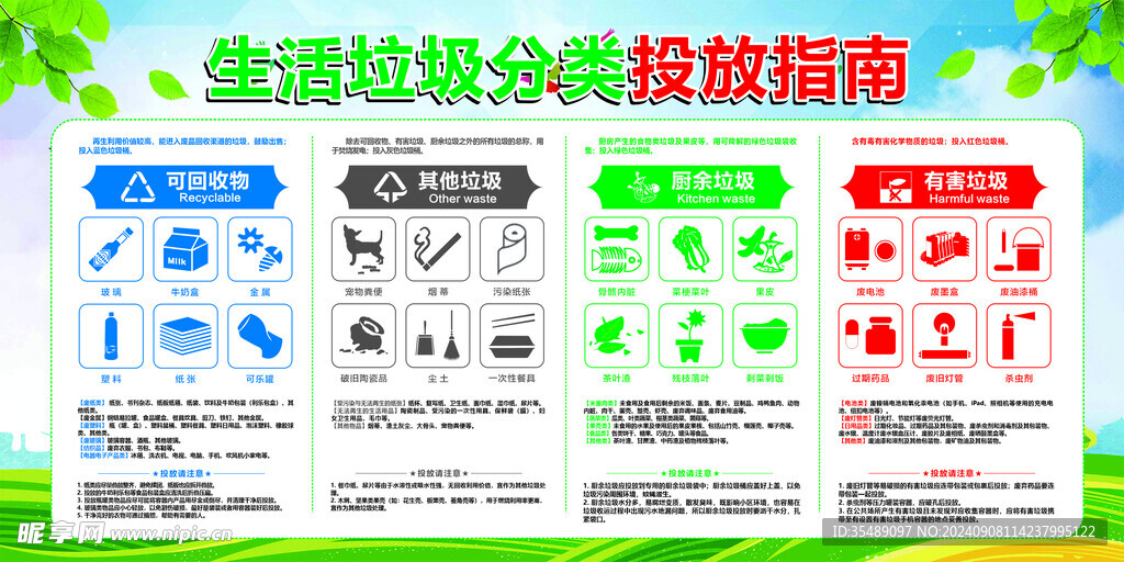 生活垃圾分类投放指南