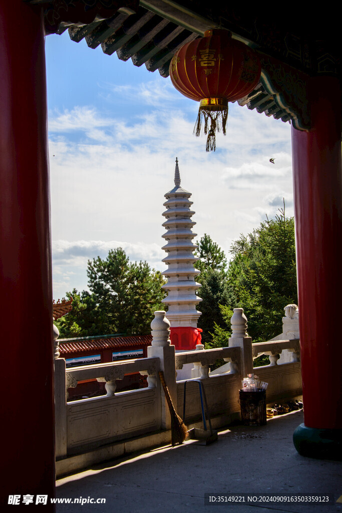 兰西东林寺风景