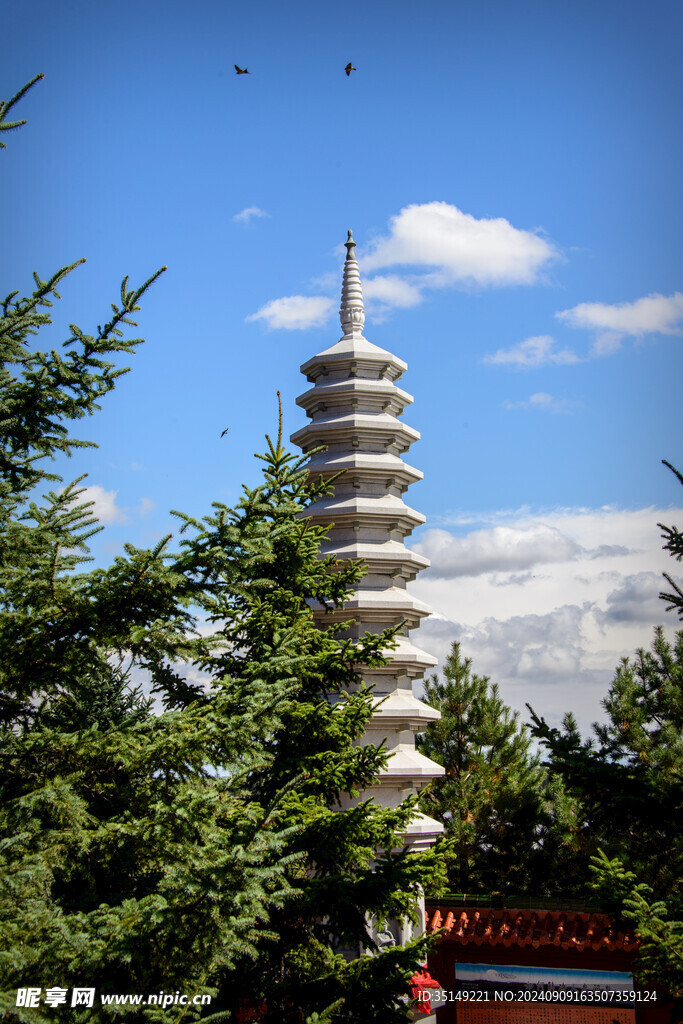 兰西东林寺风景