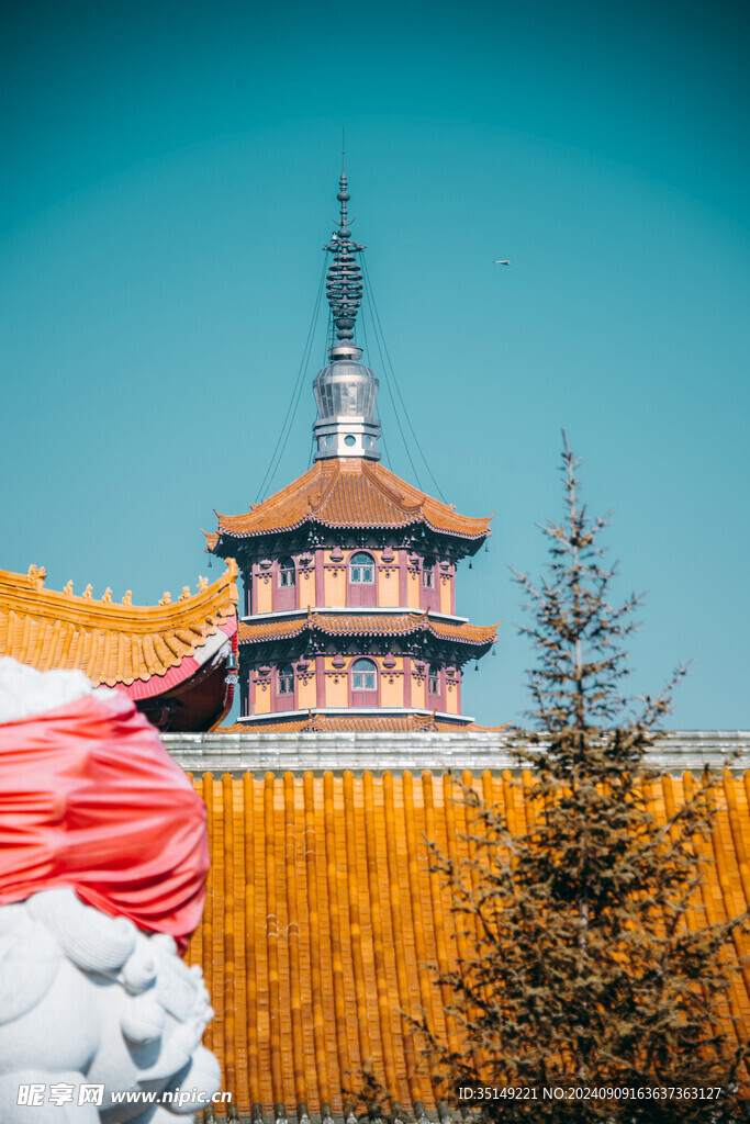 兰西东林寺风景