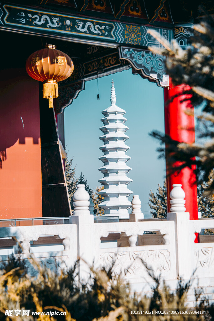 兰西东林寺风景