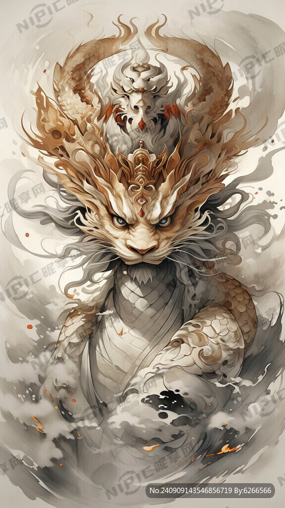中国风 唯美 金龙