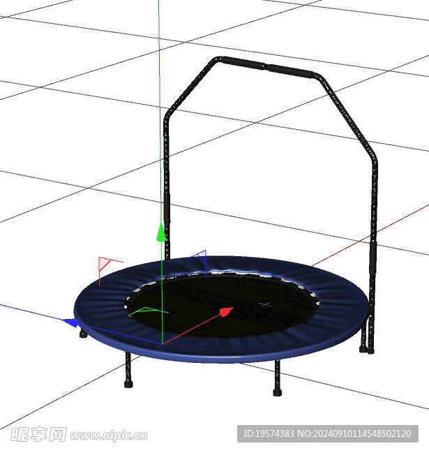 C4D模型 蹦床