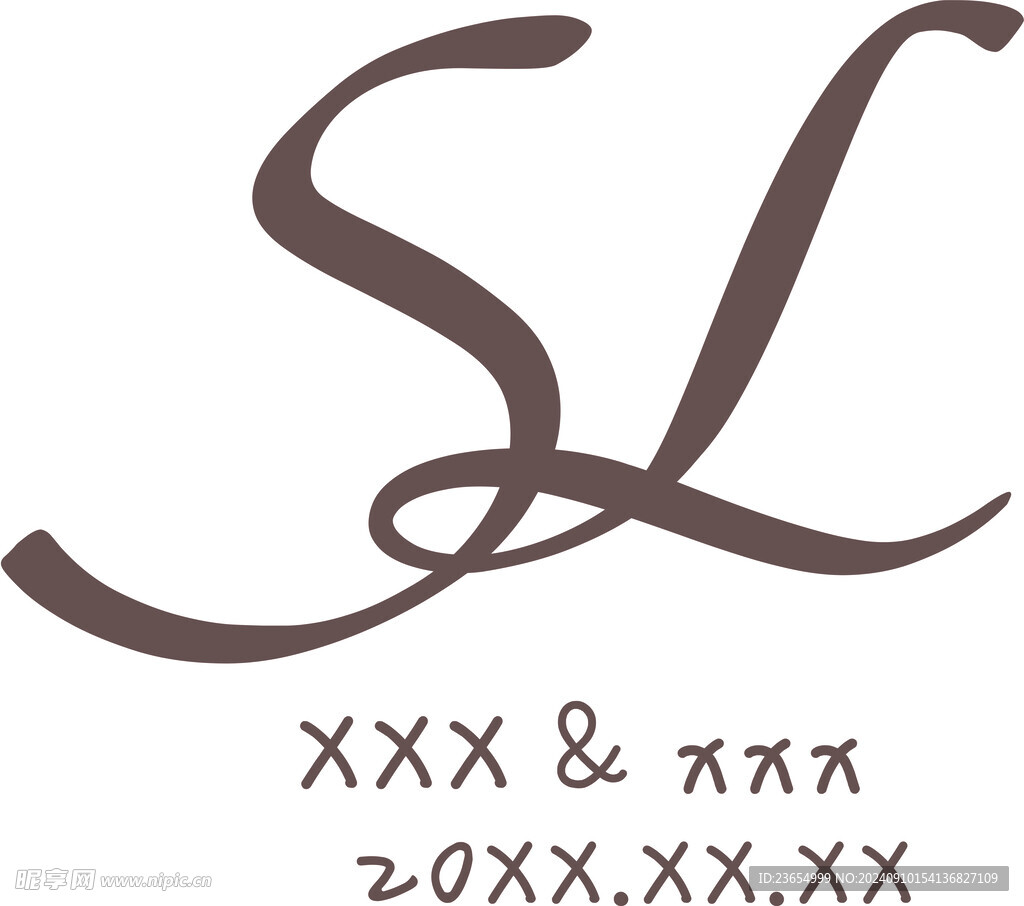 SL logo 婚庆首字母设计