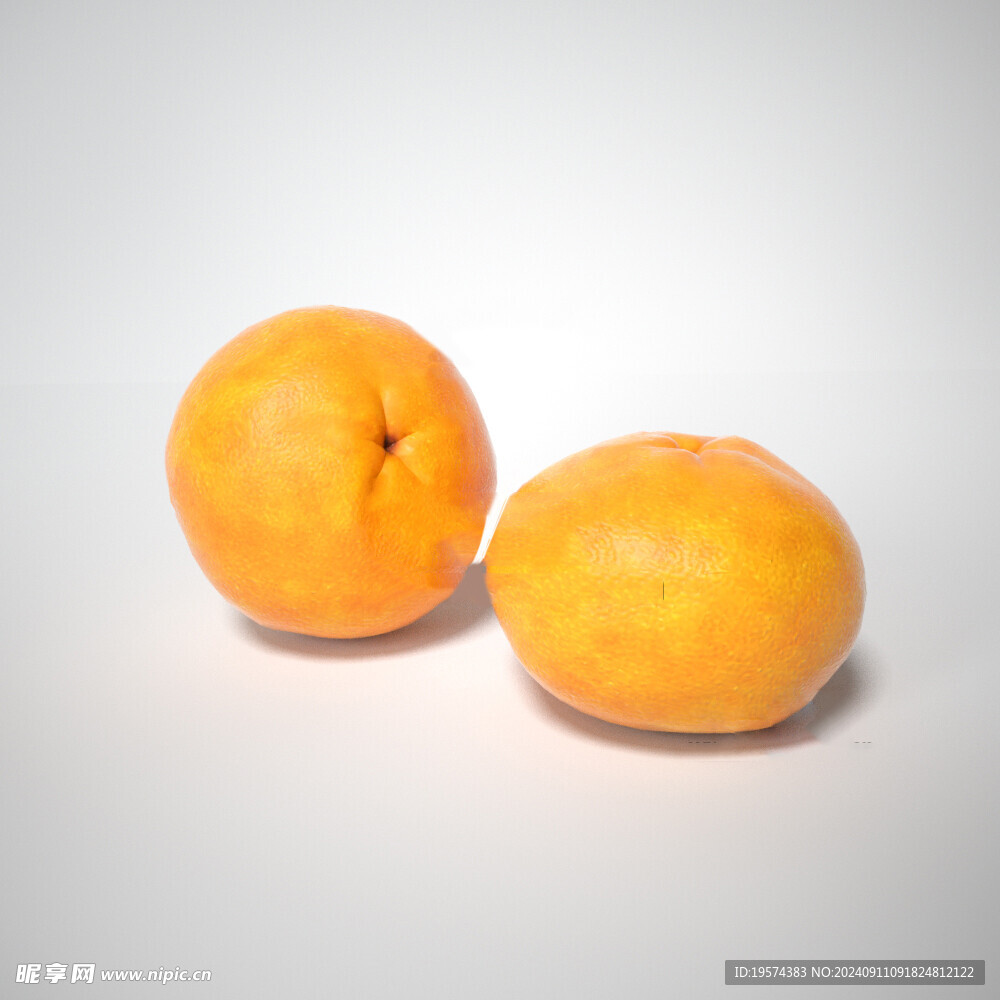 C4D模型 橘子