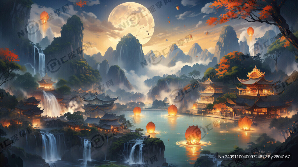 中秋晚会背景