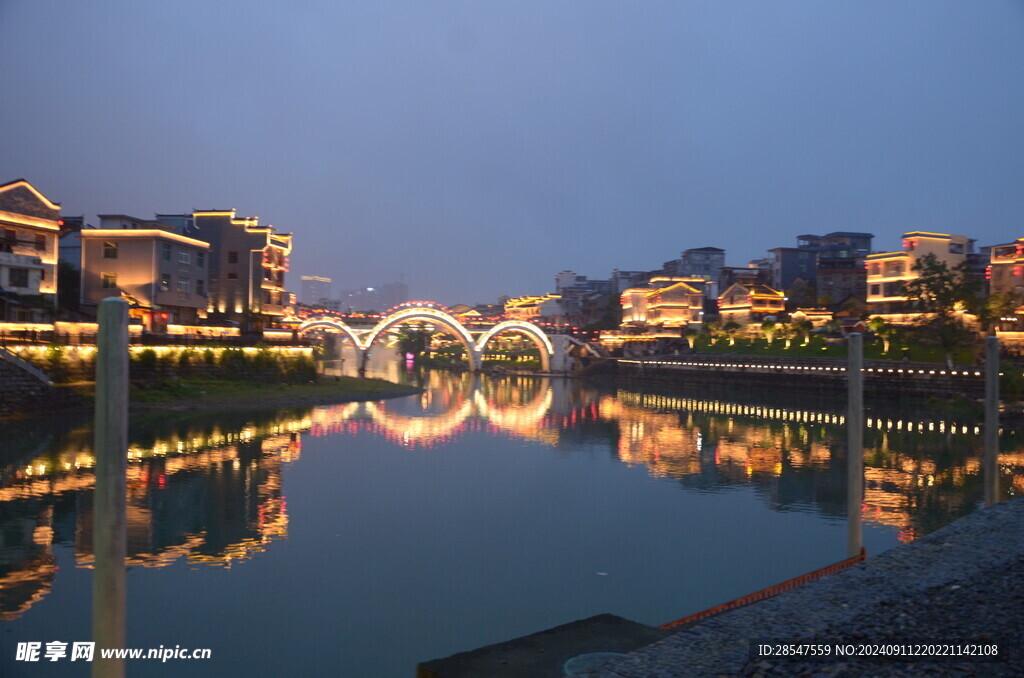 乾州古镇夜景