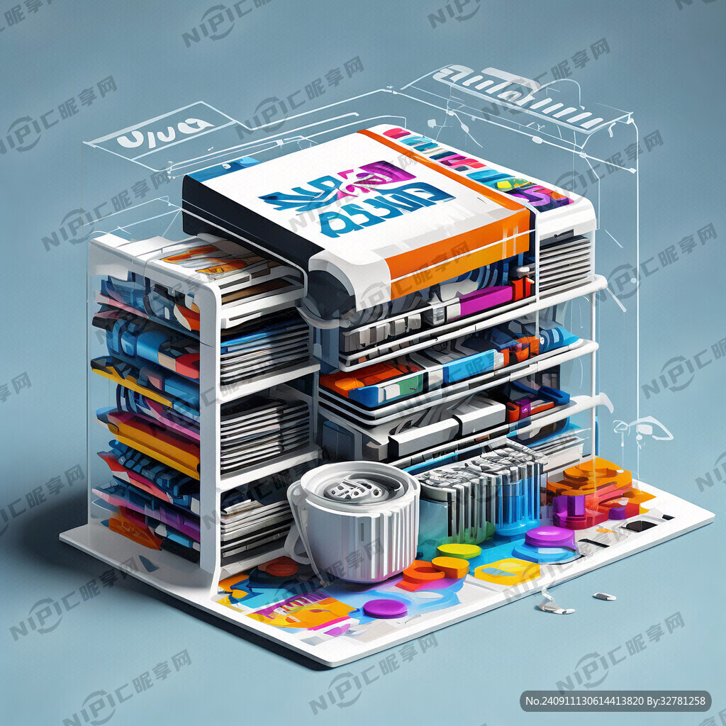 3D打印耗材现代科技感平面包装