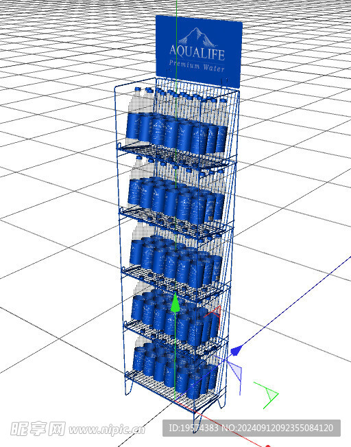C4D模型 货架