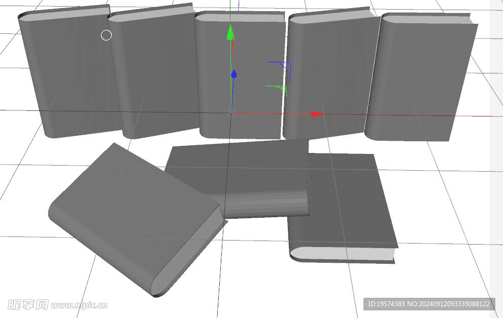 C4D模型 书