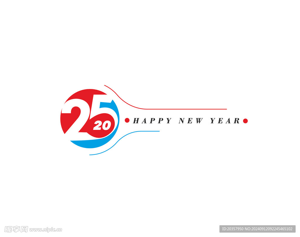 创意2025新年快乐背景
