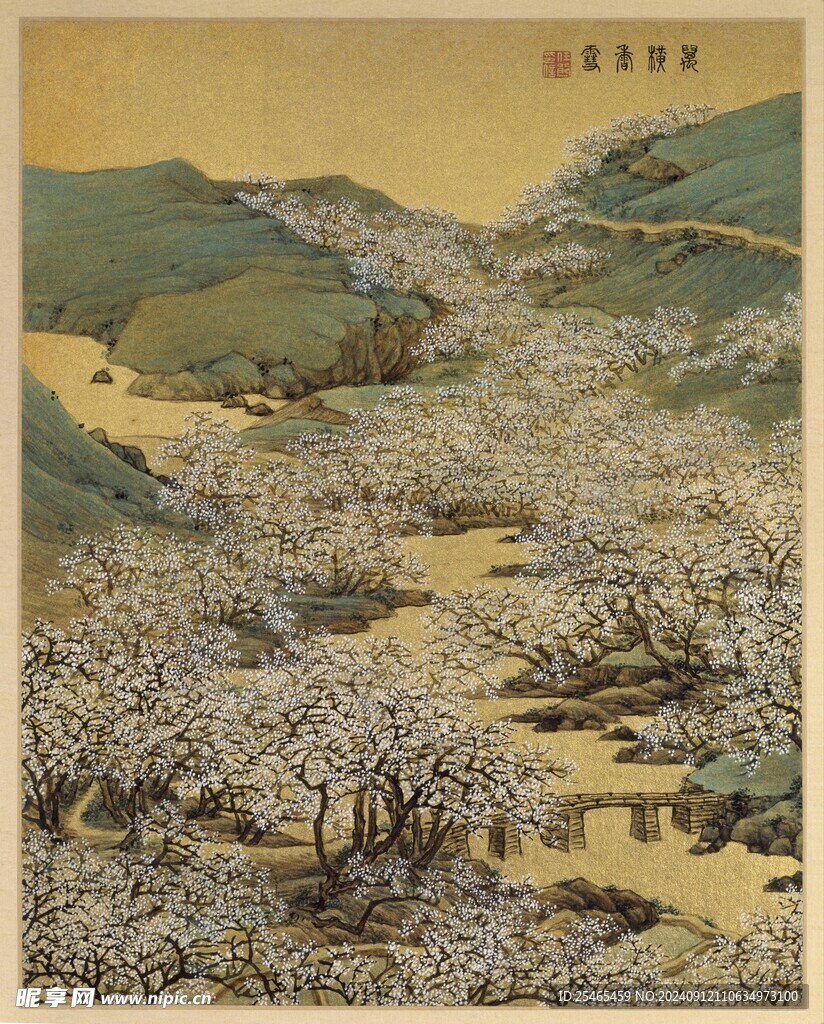 中国传统花鸟艺术画作