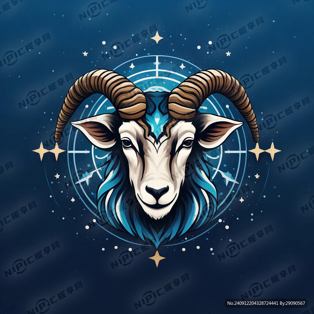 设计一个摩羯座的星座标志