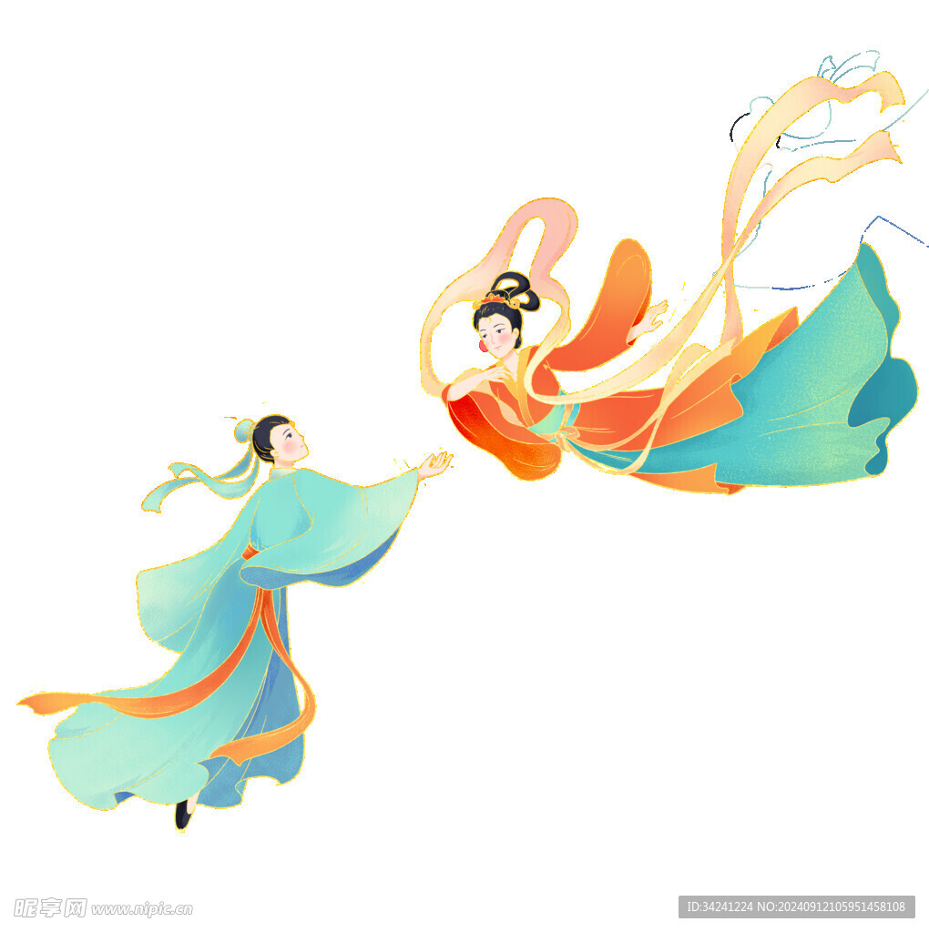七夕情人节古风素材