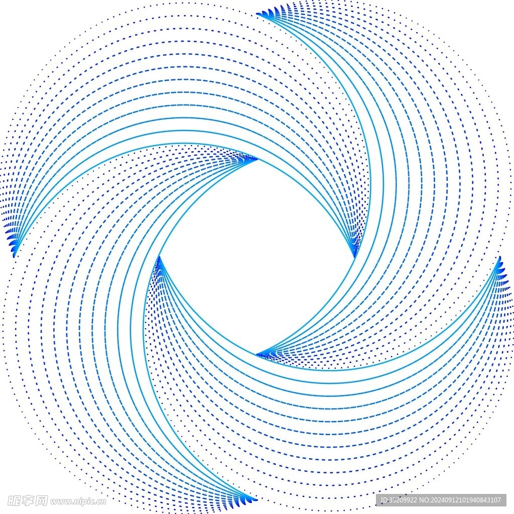 科技底纹螺旋几何元素
