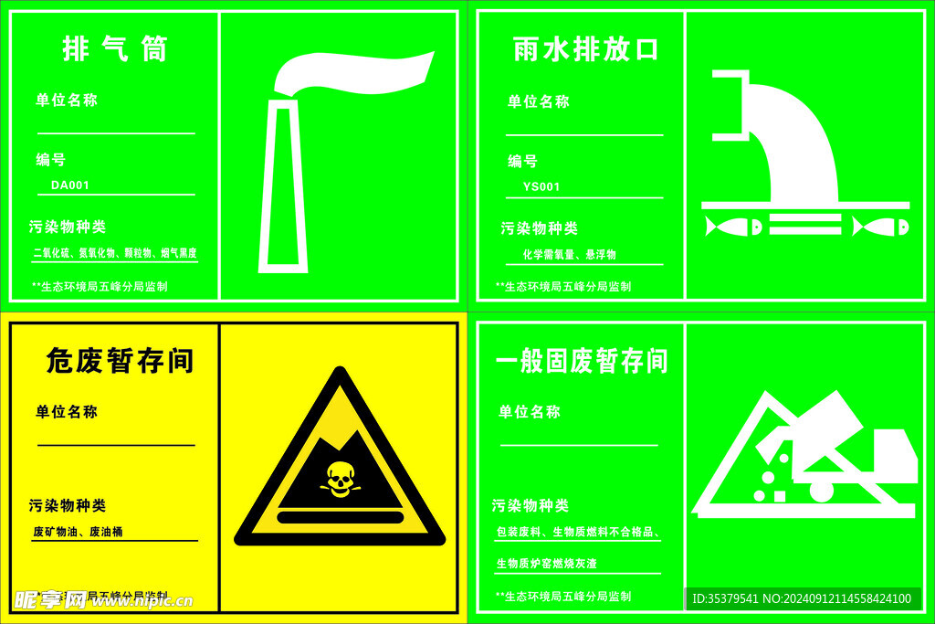 排放口标识牌 