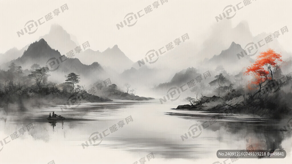 中国风  俯瞰大地角度 