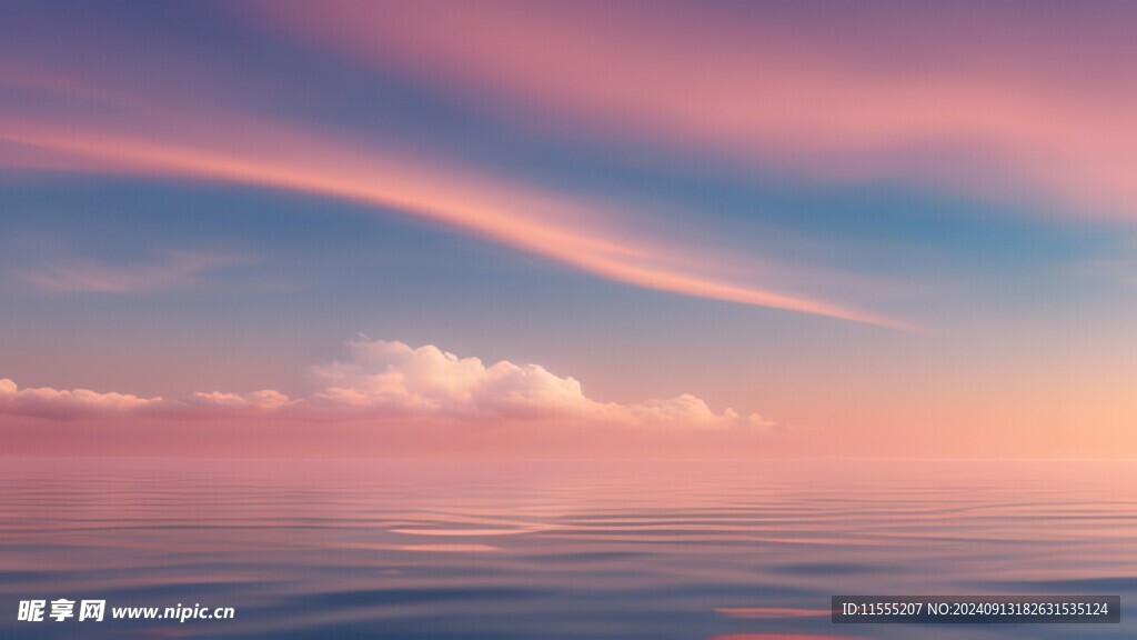 海面彩云彩霞风景