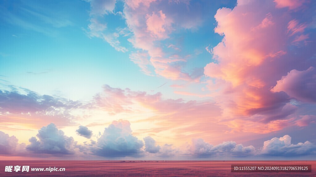 海面彩云彩霞风景