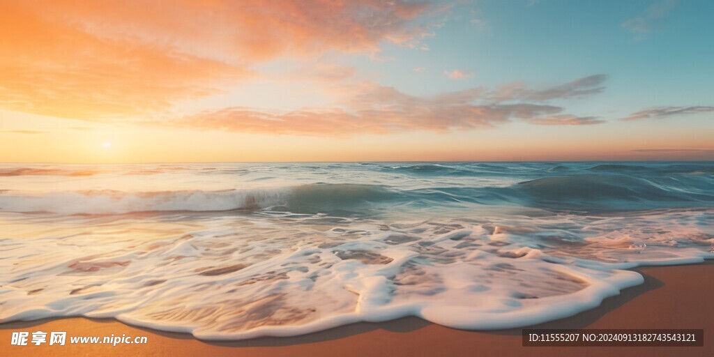 海边晚霞风景