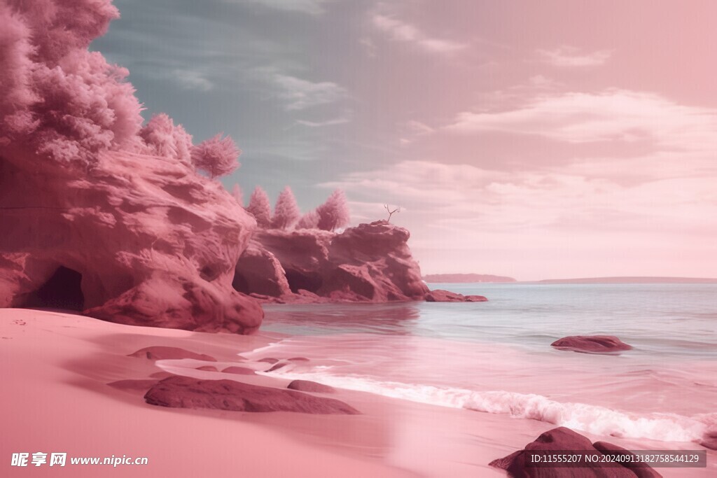 海边晚霞风景
