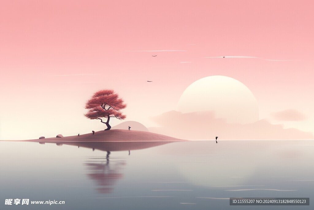 海边晚霞风景