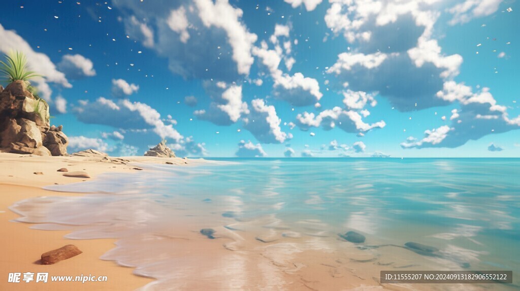 海边晚霞风景