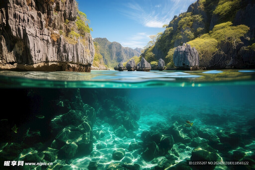 世外桃源海景隐秘海岛场景图