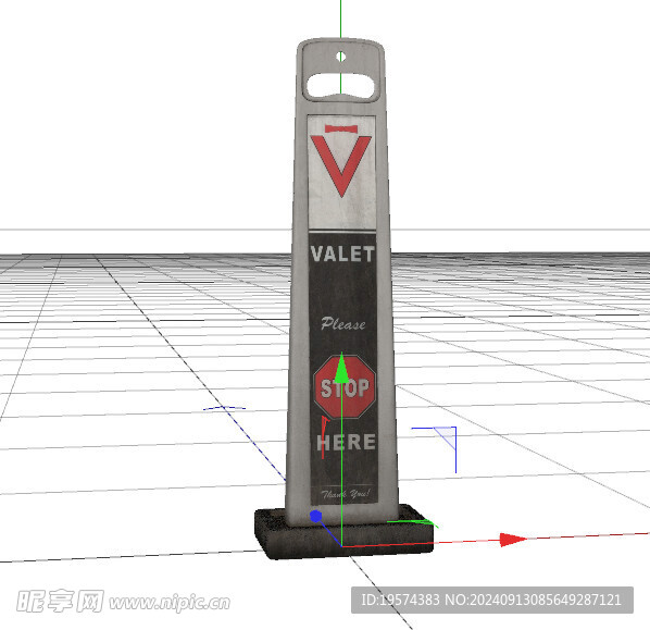 C4D模型 路障