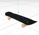 C4D模型 滑板车