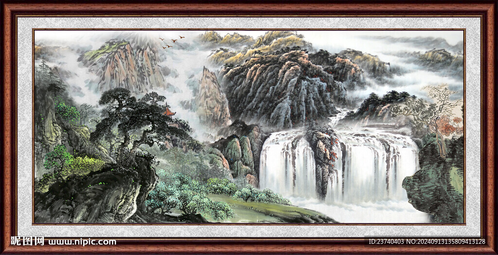客厅山水画 