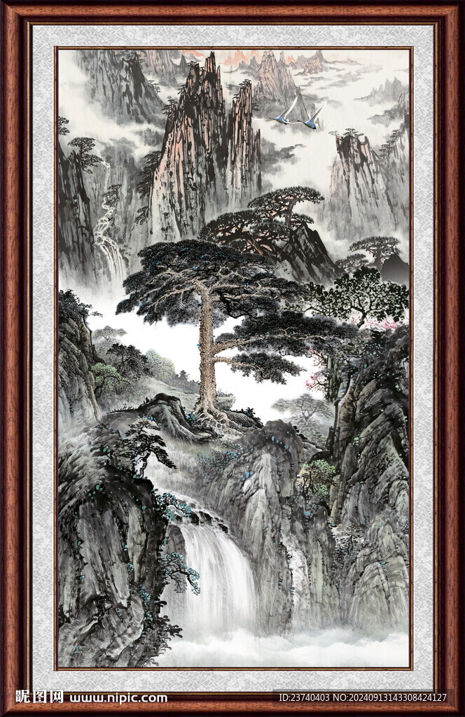 客厅山水画 