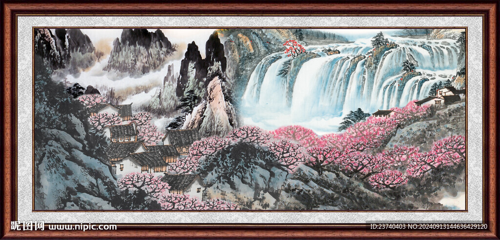 客厅山水画 