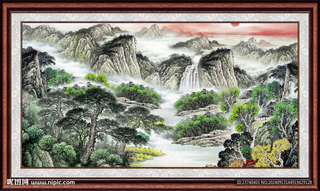 客厅山水画