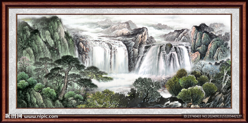 客厅山水画 