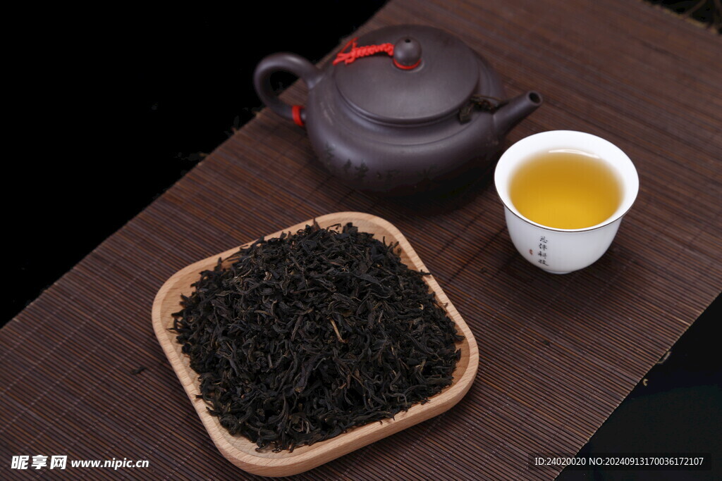 茶文化茶叶紫砂壶泡茶场景