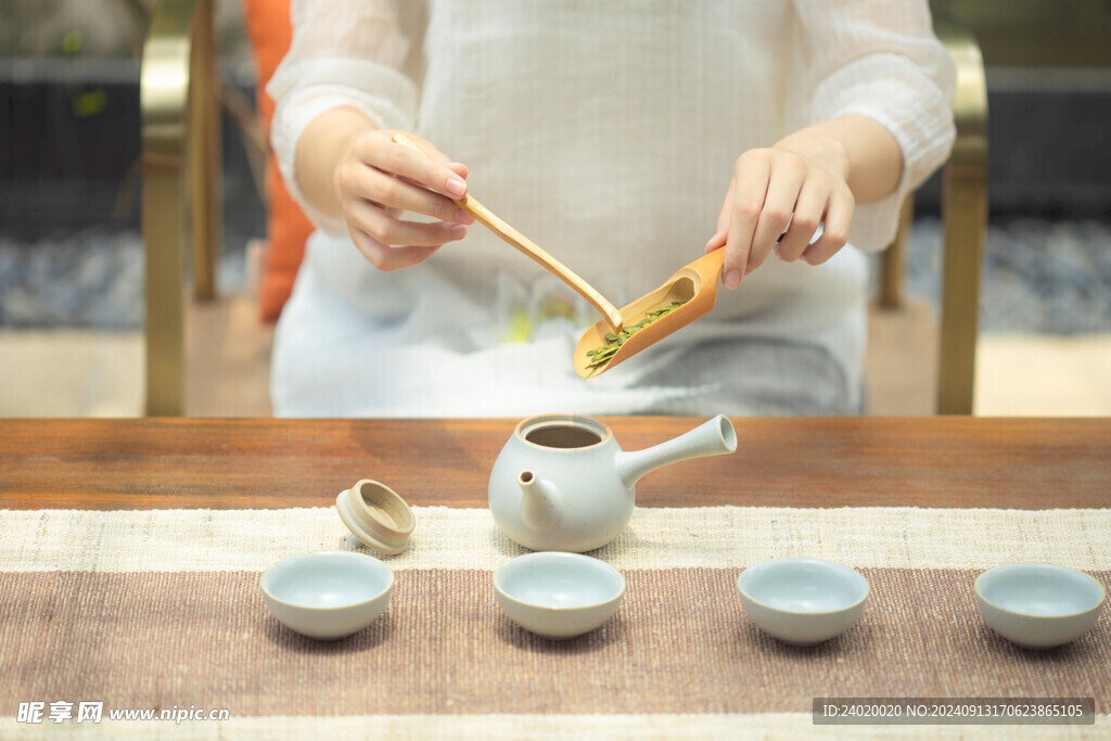 茶文化茶桌白瓷手把壶侧把壶泡茶