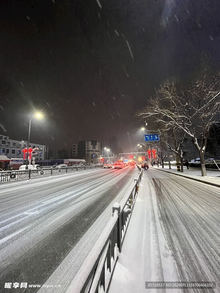 夜景  雪景