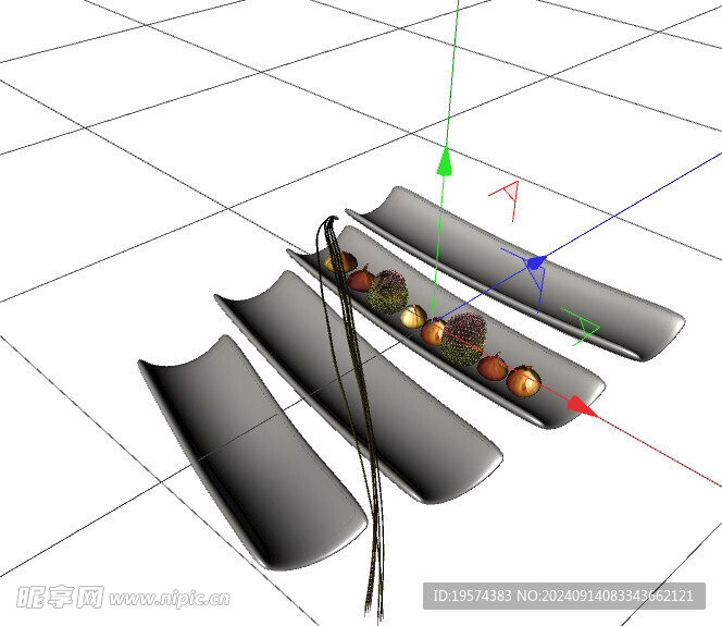 C4D模型 盘子