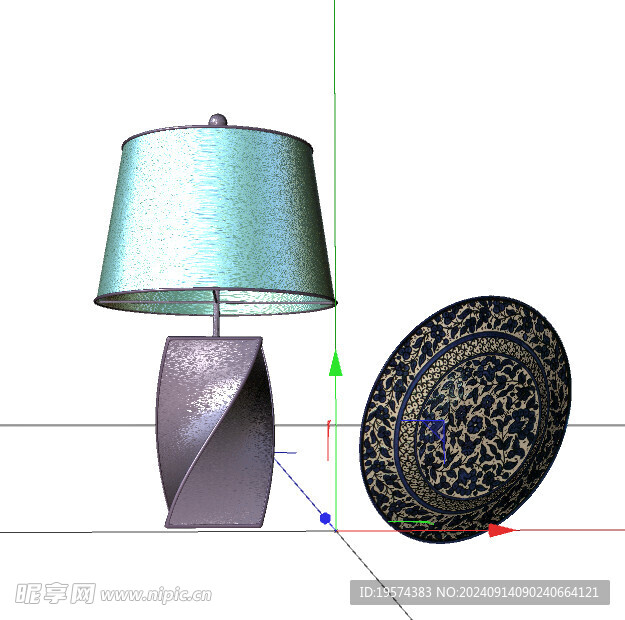 C4D模型 台灯