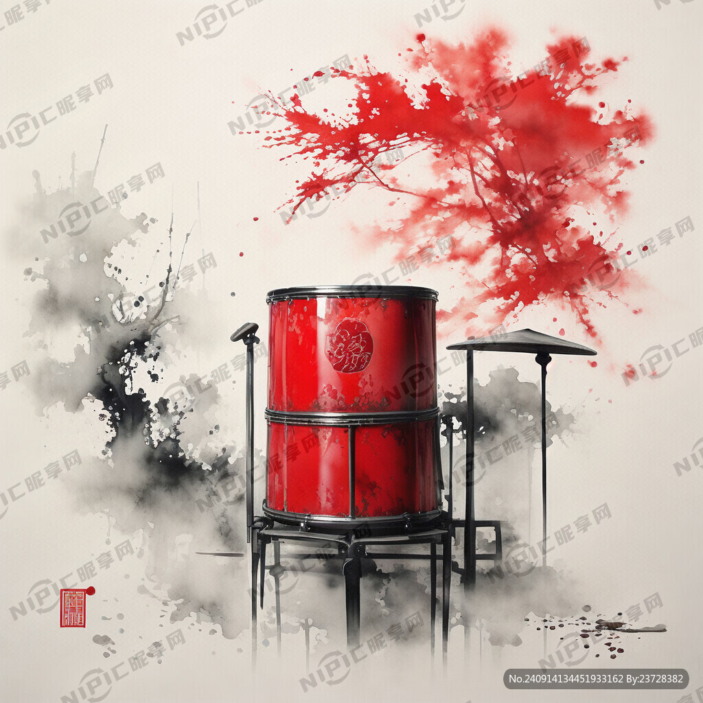 红色中国鼓