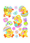 复活节Easter小鸭鸡蛋蝴蝶