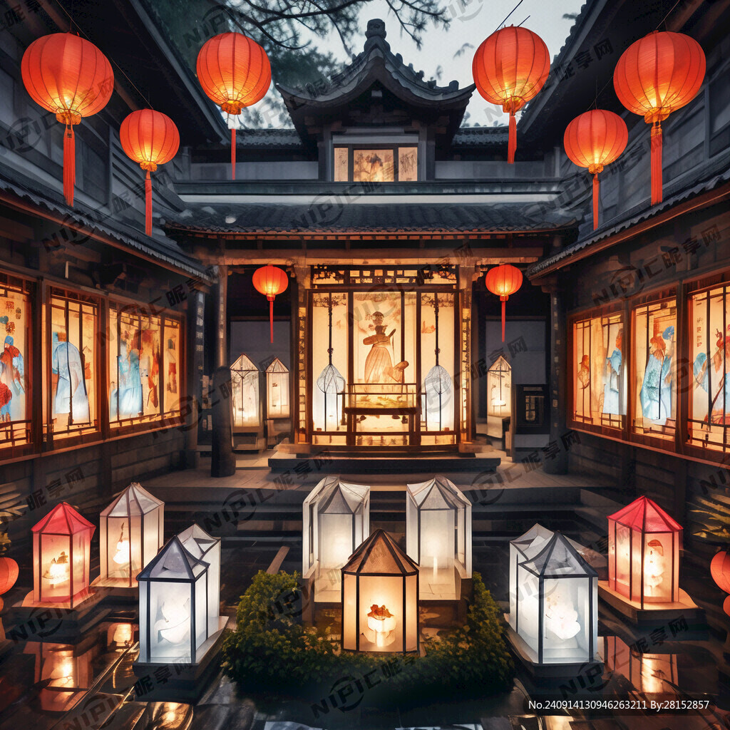 王羲之故居花灯