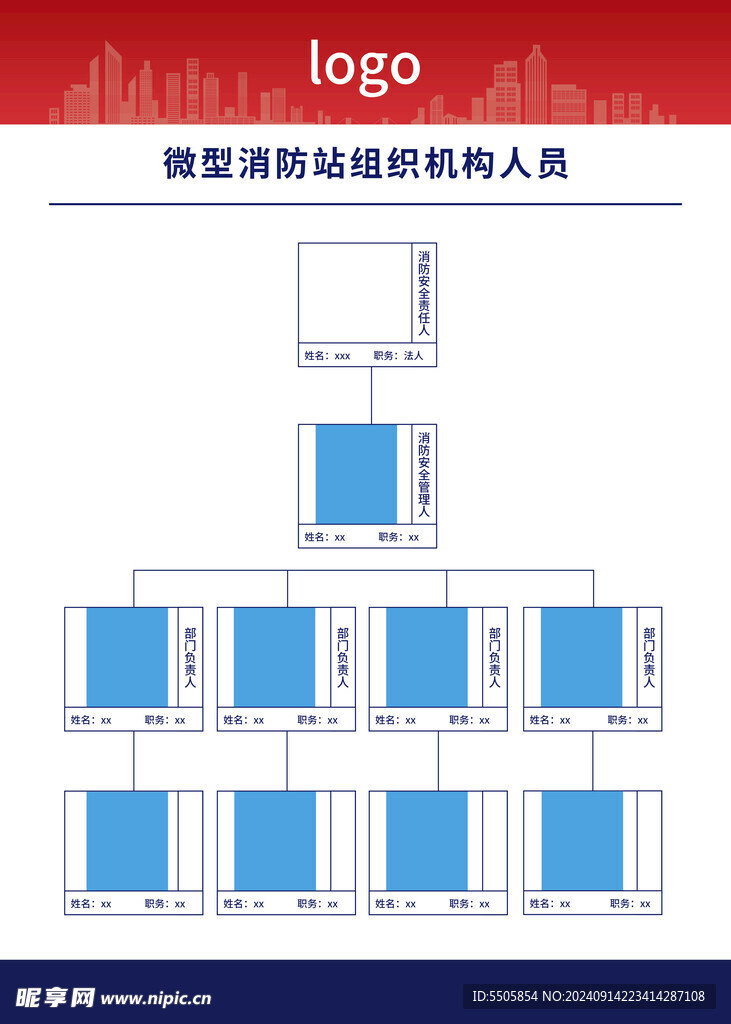 消防安全管理组织机构架构图