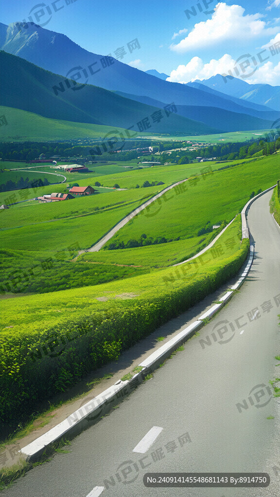 弯弯的山路