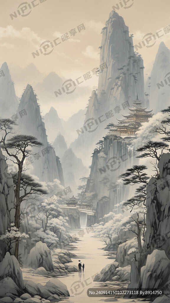 远看寒山石径斜