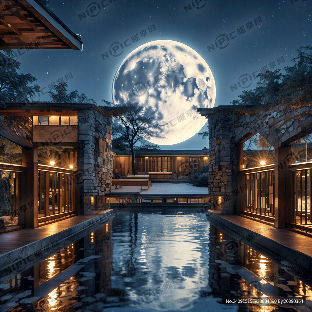 现代风装修风格的别墅内