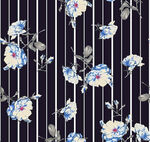 小碎花 手绘花 竖条
