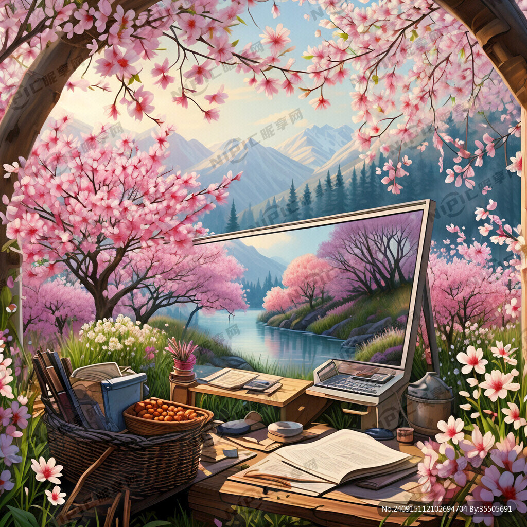 春天景色 懒惰等于减少屏幕时间
