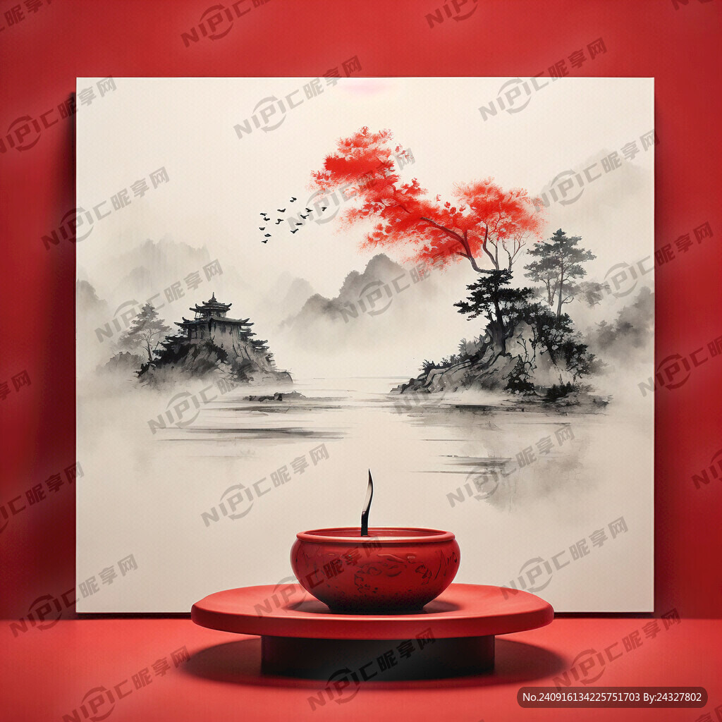 幻灯片红色动态背景
